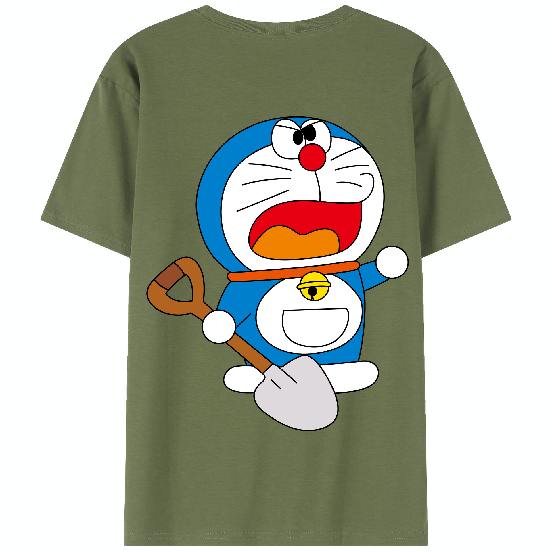 （画像用） ドラえもん Doraemon 綿100％半袖Tシャツ（背面プリント）